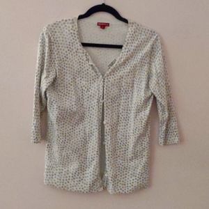 Merona Cardigan, Size M, Polka Dot